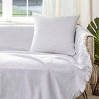 Διακοσμητική Μαξιλαροθήκη Charisma Cotton Net / 57x57 / White